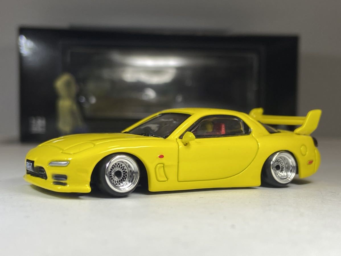 1/64 改 マツダ FD3S RX-7 車高短 深リムホイール SSR メッシュ 街道