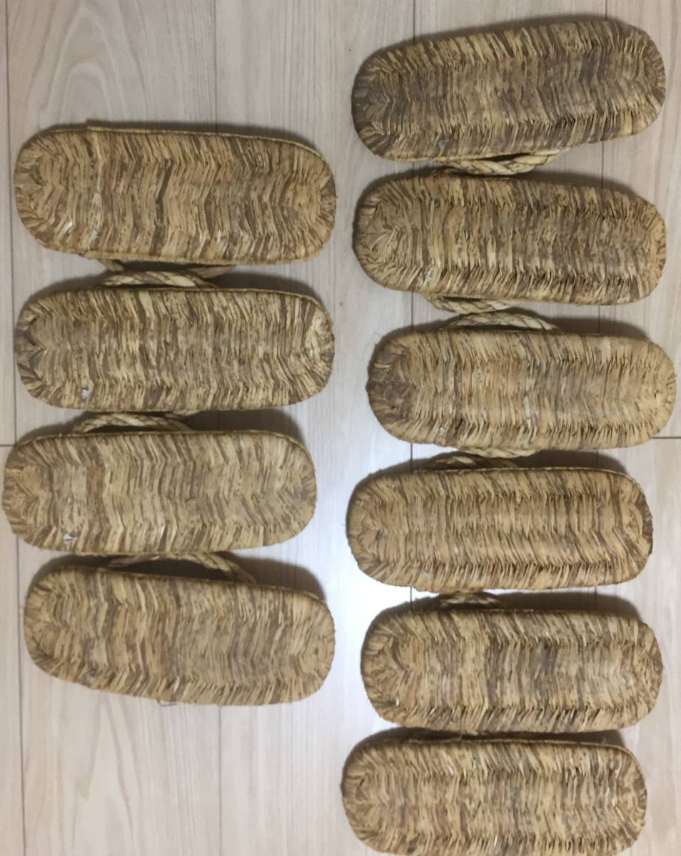 わらじ 露地草履 草鞋 | 日本製 わらぐつ 雪沓 わらじ掛け 5足まとめて