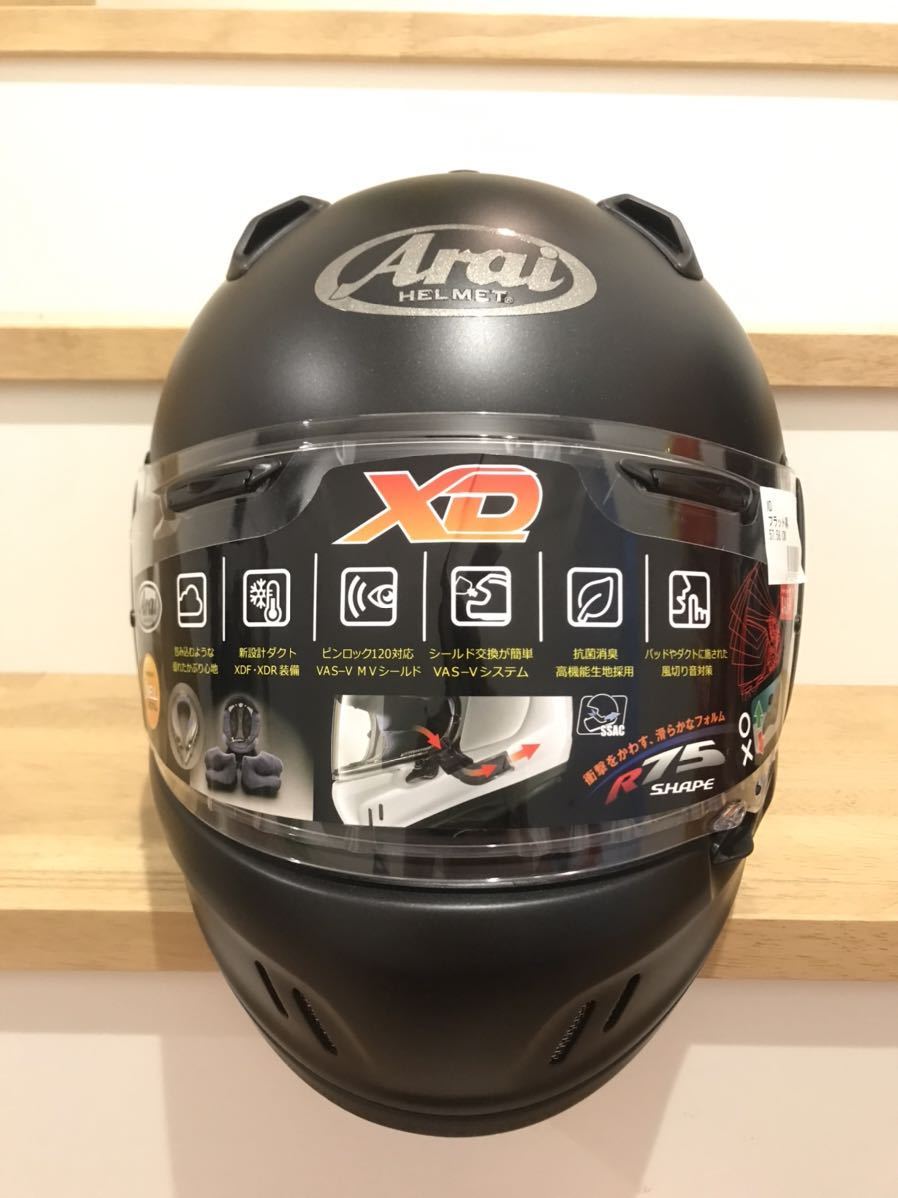 【人気SALE，得価】 Arai アライ フルフェイス XD SNELL 57.58CM フラットブラック 超 一度使用のみ2020.4月製造 艶消し黒 傷無し(Mサイズ)｜売買されたオークション情報、yahooの商品情報をアーカイブ公開 - オークファ フルフェイス（オンロード用）
