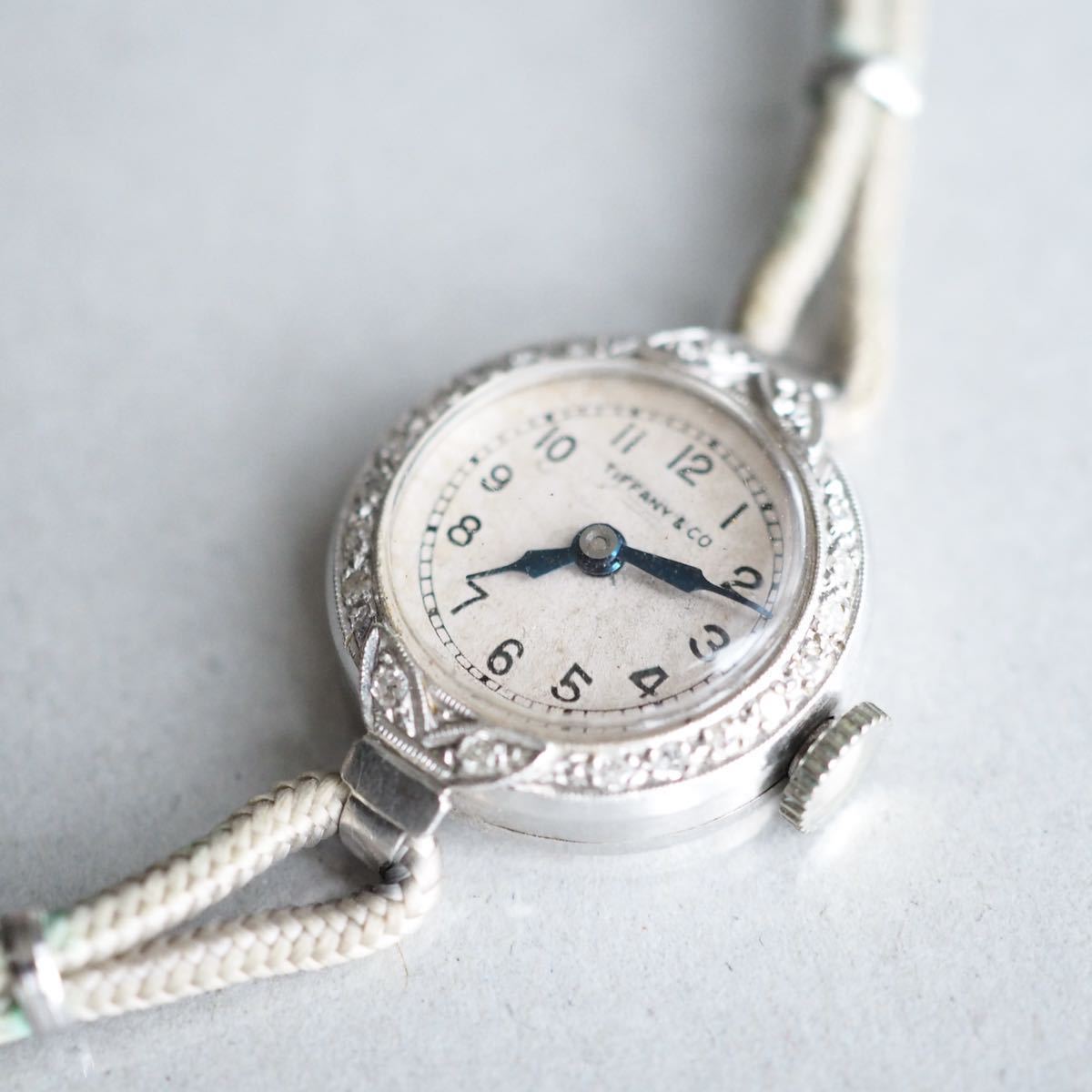 1円～ Tiffany & Co. ティファニー プラチナ アンティーク時計 
