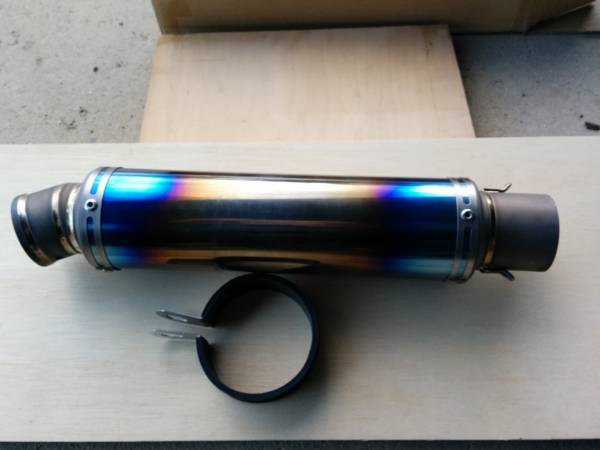 Φ65mm チタンサイレンサー（中古）※※※ 汎用 Φ60.5 サイレンサー