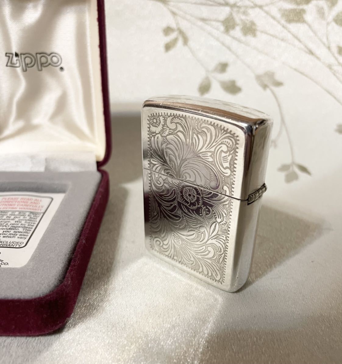 zippo 筆記体 ヴィンテージ 1989年製 シルバー 希少モデル