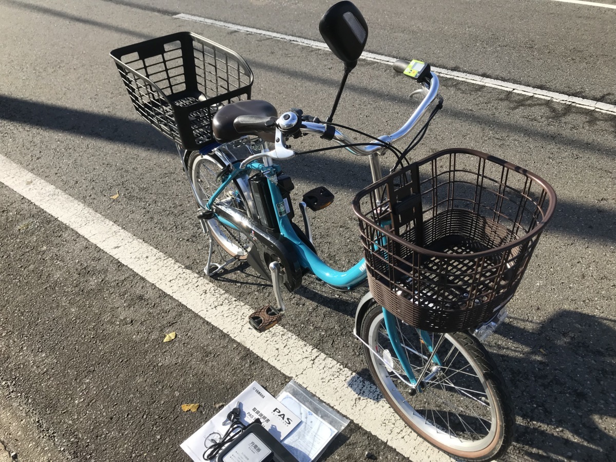 自転車店から出品です。 YAMAHA 電動アシスト 7年使用