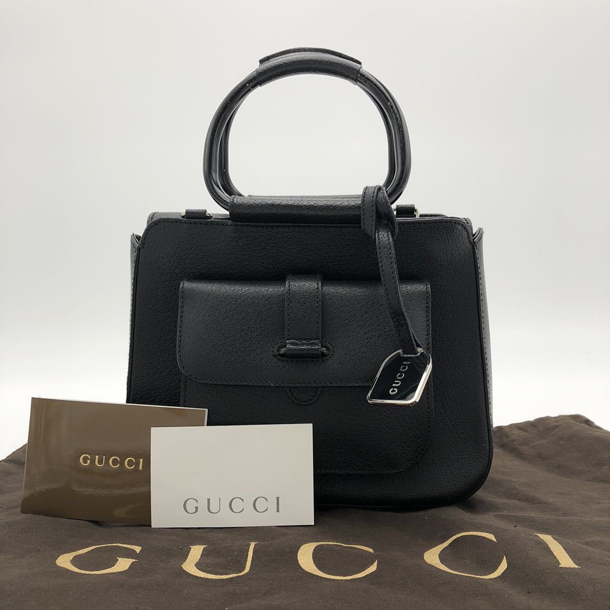 1円～《贅沢の極み》美品 GUCCI オールドグッチ ミニ ハンドバッグ 