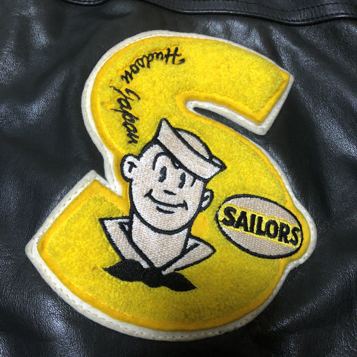 超希少 80s SAILORS セーラーズ オールレザー スタジャン 当時物 