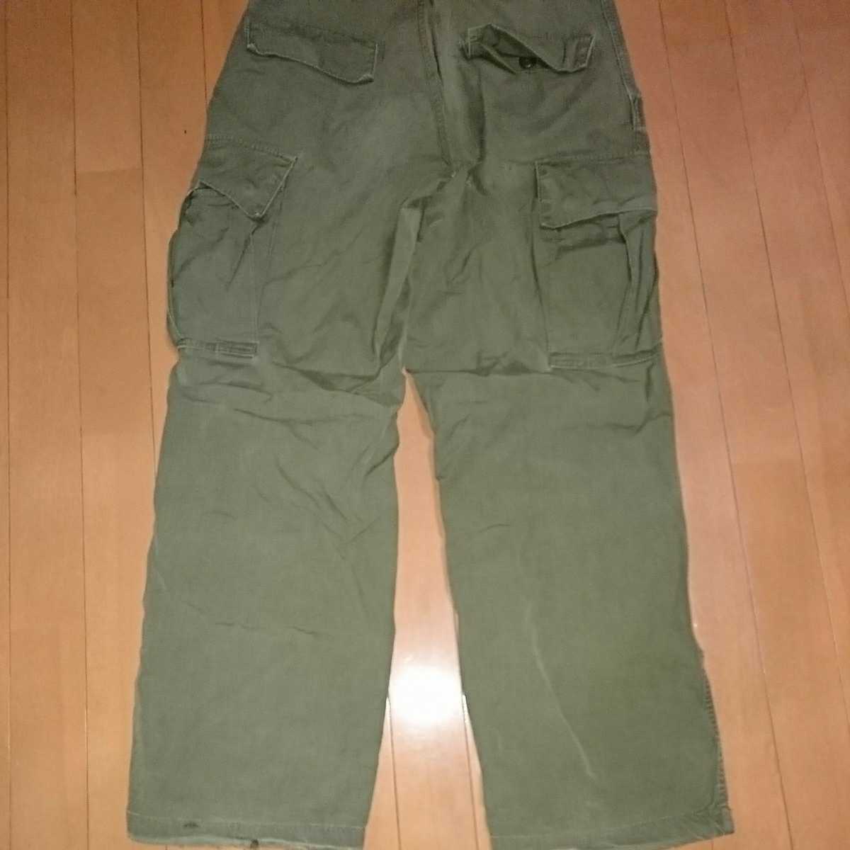 米軍実物 68年 ヴンテージ ジャングルファティーグパンツ カーゴパンツ 