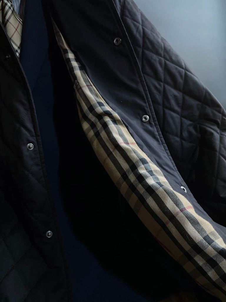 定価10万○超美品BURBERRY LONDON 【最高級キルティング 】○英国紳士