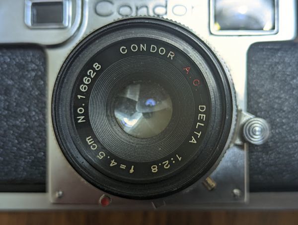 ジャンク扱い】Condor コンドル Delte デルタ レンズ 1:2.8 f=4.5cm