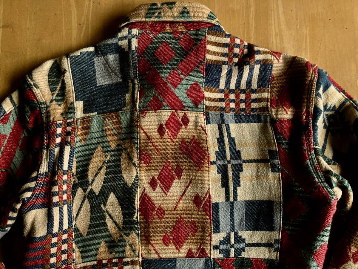 RRL LIMITED EDITION ネイティブパッチワークフランネルシャツ XS 
