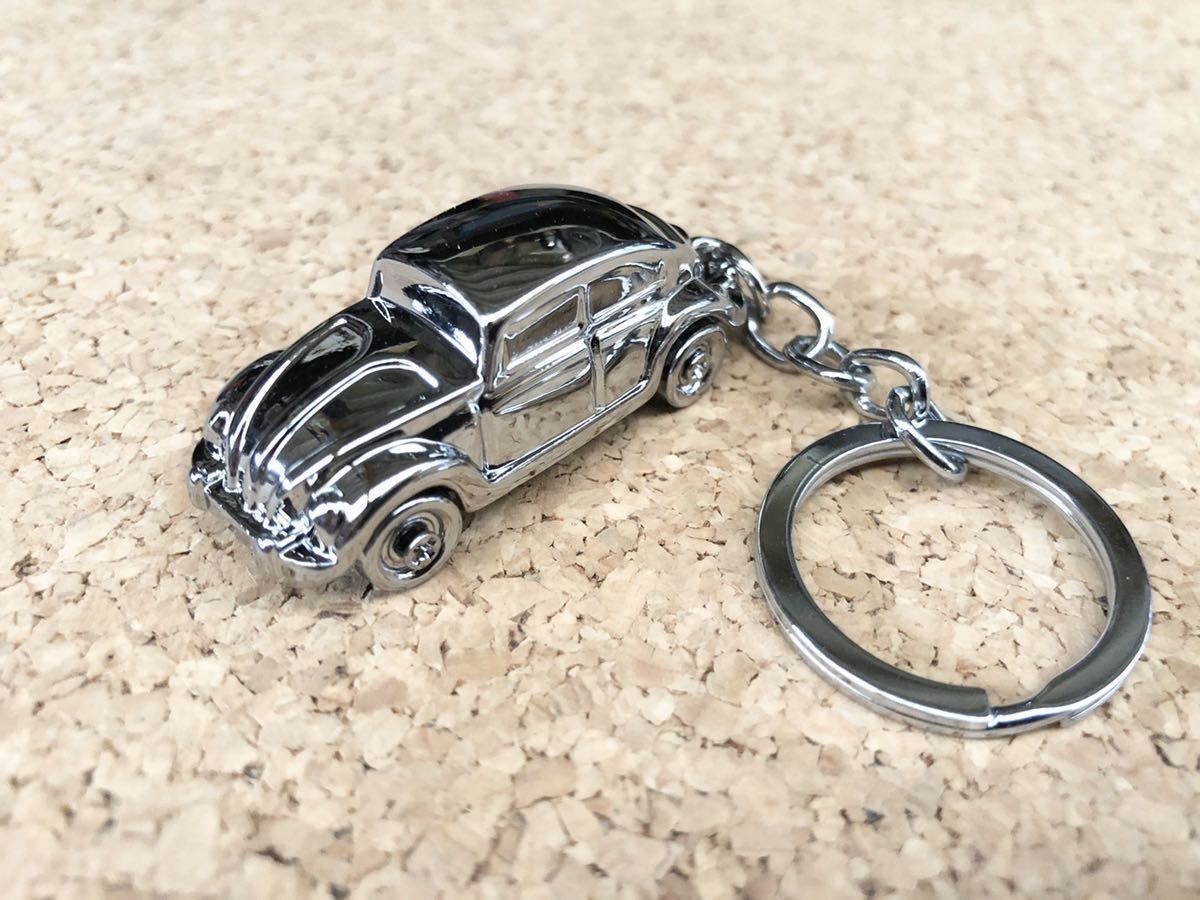 silver ワーゲンビートル・キーホルダー希少！｜車