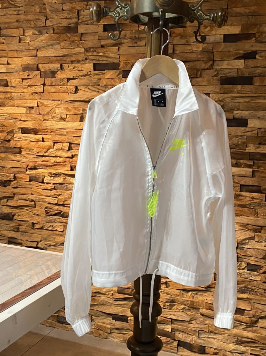 ☆NIKE AIR ナイキ エアー 光沢透け感素材 ラグランスリーブ ジップ 