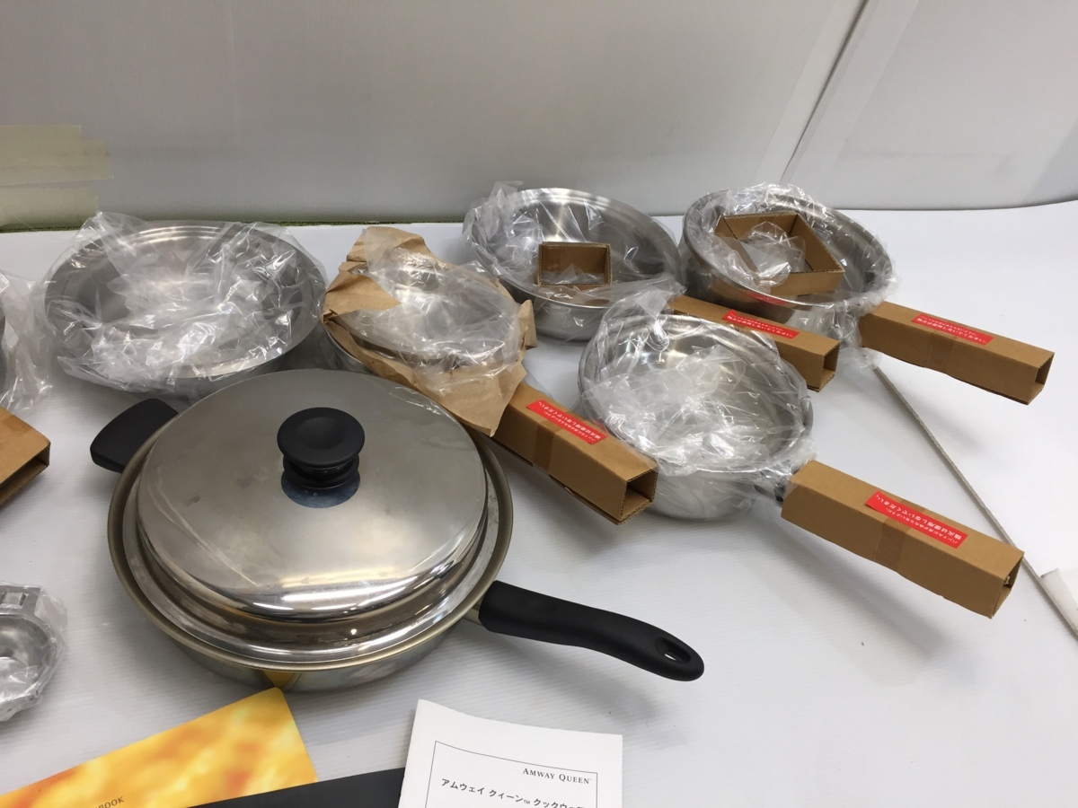 ほぼ未使用 セット売り アムウェイ クィーン クック 21ピースセット 鍋