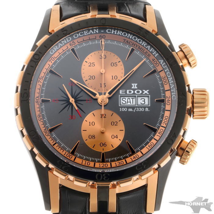 【新品】 EDOX エドックス グランドオーシャン クロノグラフ オートマチック 01121-357RN-GIR-R SS / GP メンズ 時計 2110223(エドックス)｜売買されたオークション情報、yahooの商品情報をアーカイブ公開 - オー エドックス