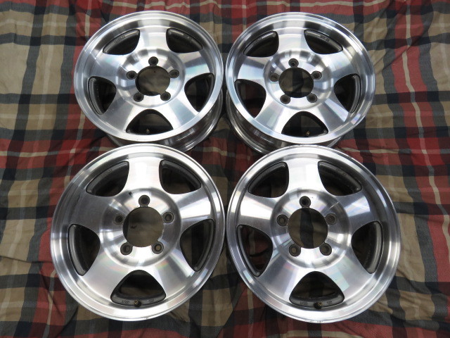 ジムニー ホイール リムポリッシュの通販 オールテレーン | 16インチ 中古（ホイール｜タイヤ・ホイール）：車 スズキ 5&frasl;139.7+22 5.5J-16インチ 純正 4本セット X INSPIRE ショウワガレージ ジムニーjb23」の人気商品一覧