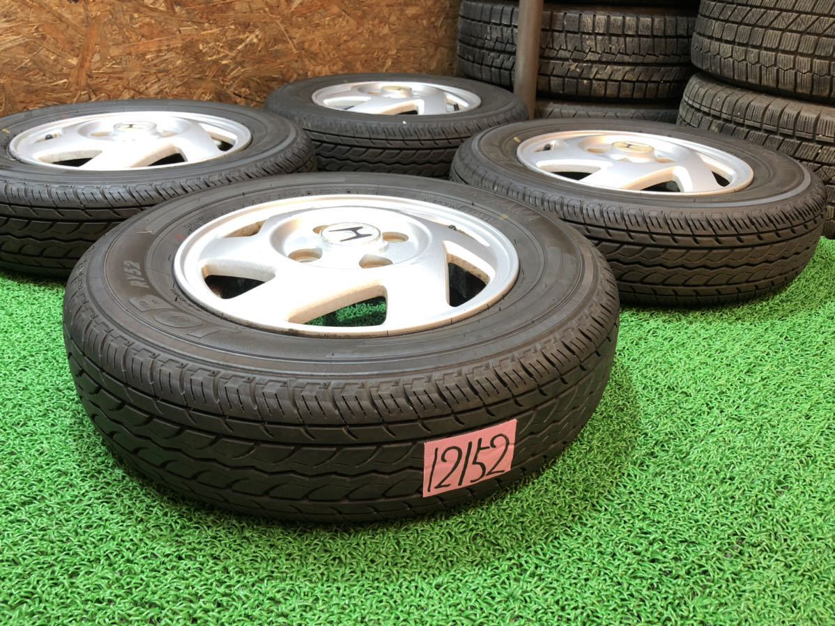 ホンダ純正 12inch 3.5j+40 × YOKOHAMA 145R12 6PR LT PCD100 4穴