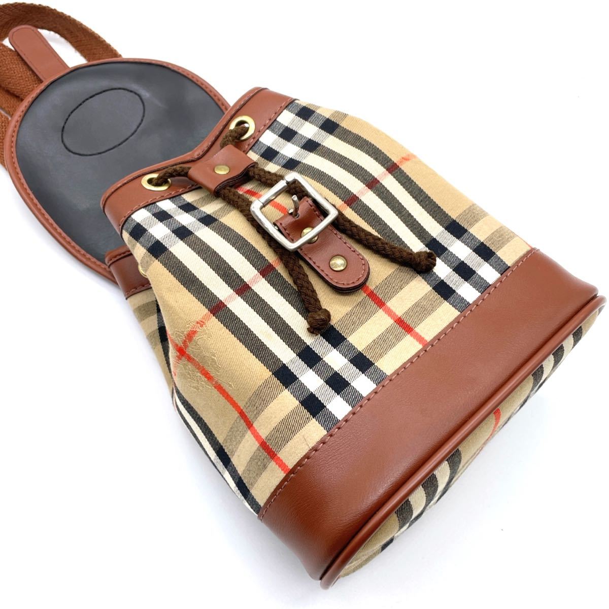 1円～ 極美品 BURBERRY バーバリー ノバチェック ミニ リュック バック