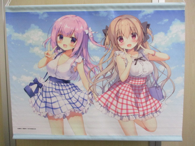 179）【宮坂なこ/宮坂みゆ】 タペストリー 2本セット B2サイズ(728mm 