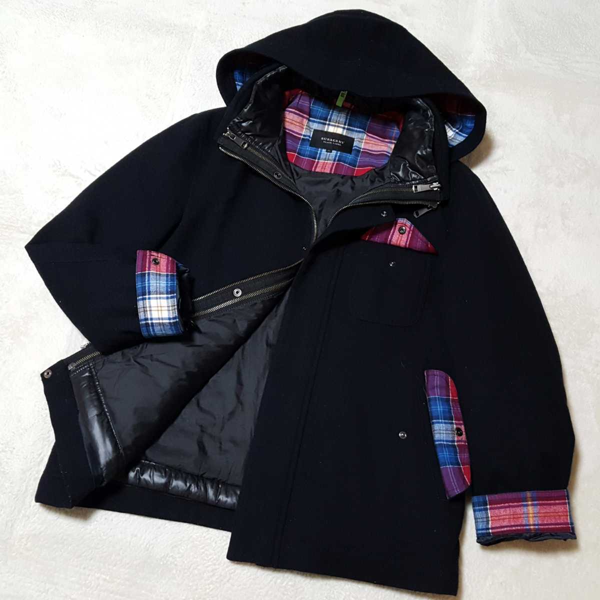 希少LLサイズ】美品 バーバリーブラックレーベル ホース釦 BIGホース  