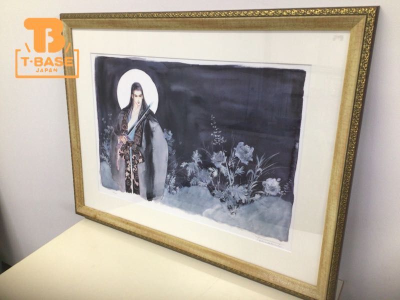 小林智美 二律背反Ⅲ限定285部 ミクスドメディア版画 23/285額付き 1円～ 店頭受取限定 アールビバン 小林智美 剣と漆黒の闇 ミクスド