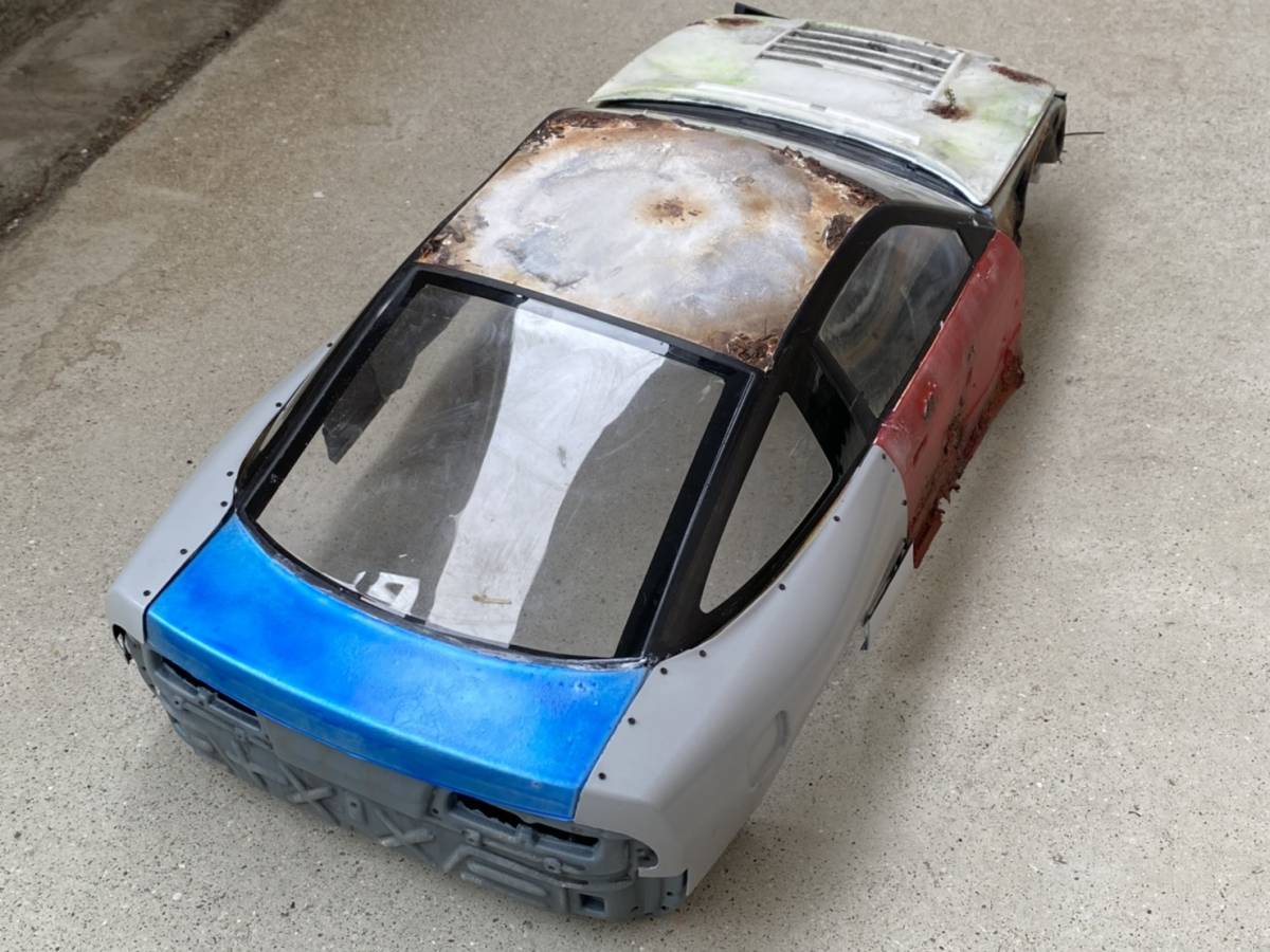 ラジドリ 180sx ドリ車 廃車 ミサイル 放置車両 草ヒロ バンパーレス