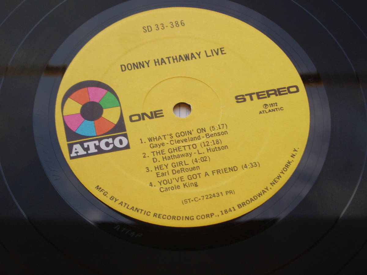 ⁄ - Live DONNY HATHAWAY Donny Hathaway Yahoo!オークション