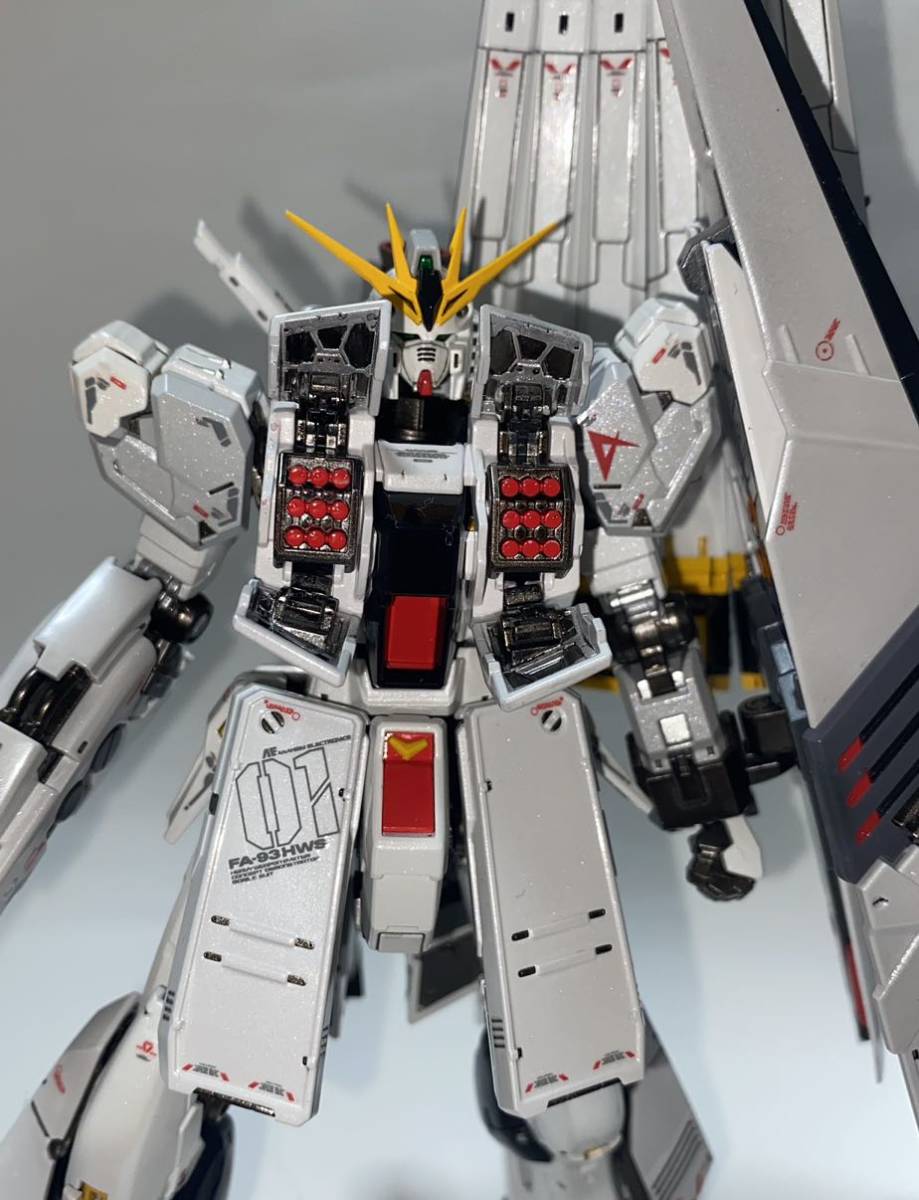 1/144 νガンダムＨＷＳ　塗装済み完成品 プレバン RG 1/144 νガンダム HWS 全塗装 完成品(完成品)｜売買された