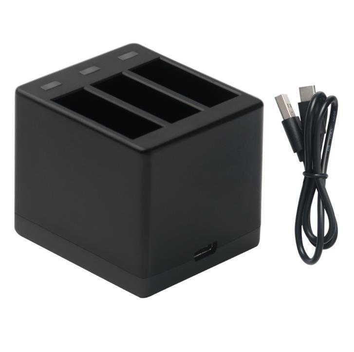 Caricabatterie Doppio USB Per GoPro Hero 5 E Hero 6 - Con Cavo Micro USB E Protezione Da Sovraccarico