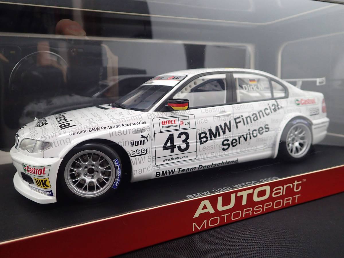 1/18 AUTOart BMW 320i WTCC 2005 D.MULLER #43(オートアート， 世界 