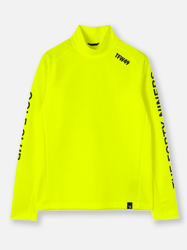 ★新品タグ付き　21AW　TFW49　モックネック　カットソー　Tシャツ　サイズM　イエロー　junhashimoto TFW49 MOCKNECK | KNIT TEEハーフモック ブラック