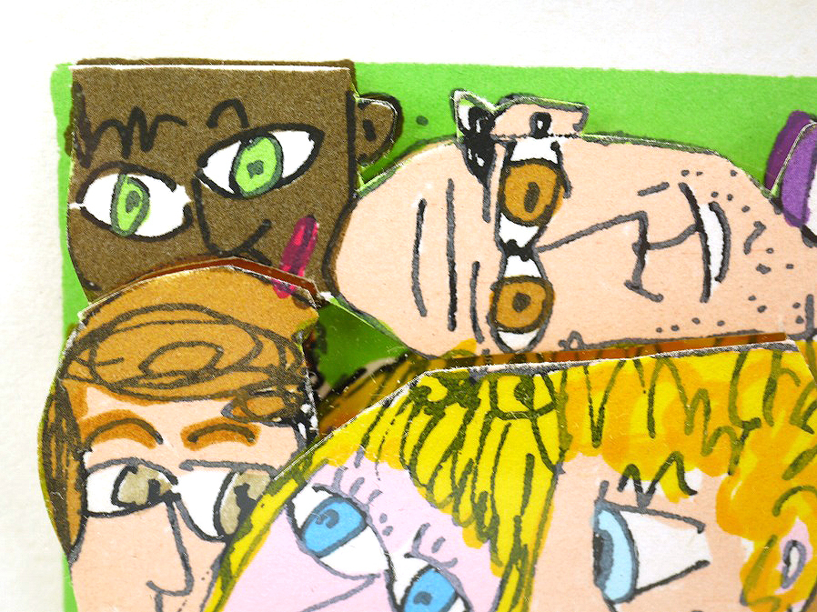 3Dシルクスクリーン Yahoo!オークション 真 HOUR□絵画 RUSH 版画 BIG