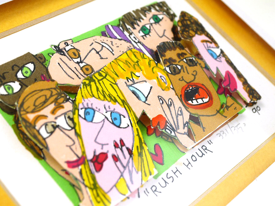 3Dシルクスクリーン Yahoo!オークション 真 HOUR□絵画 RUSH 版画 BIG