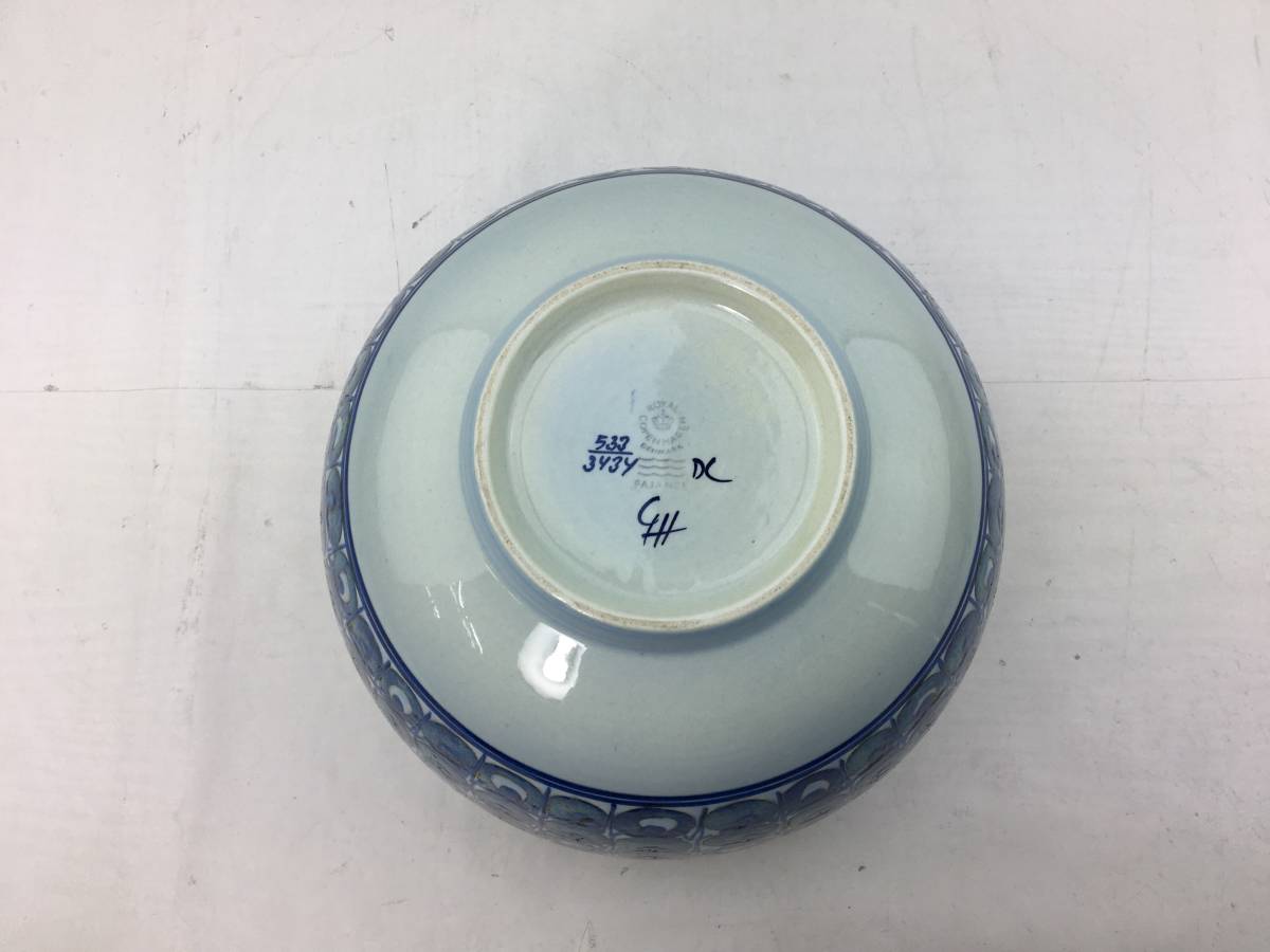 Y/ LOYAL COPENHAGEN ロイヤルコペンハーゲン 3434 大鉢 大器 ブルー