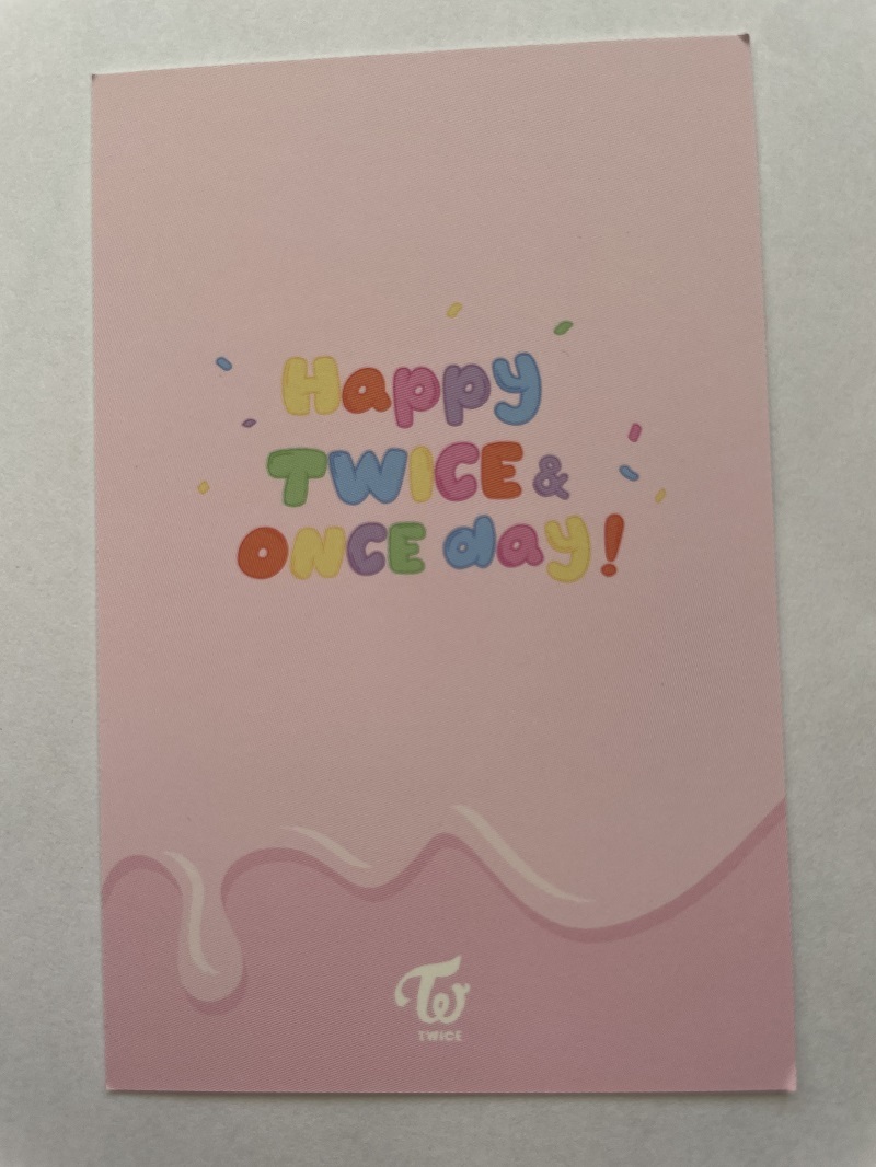 TWICE【ジヒョ】直筆サイン入り☆HAPPY TWICE&ONCE DAYトレカ(サイン