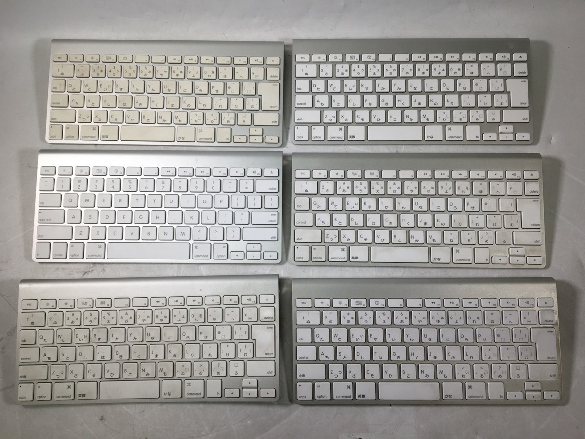 大得価，本物保証 Apple アップル 純正Mac用ワイヤレスキーボード JIS配列 6台セット A1314 まとめ売り 1224 17(ワイヤレスキーボード)｜売買されたオークション情報、yahooの商品情報をアーカイブ公開 - オークファ ワイヤレスキーボード