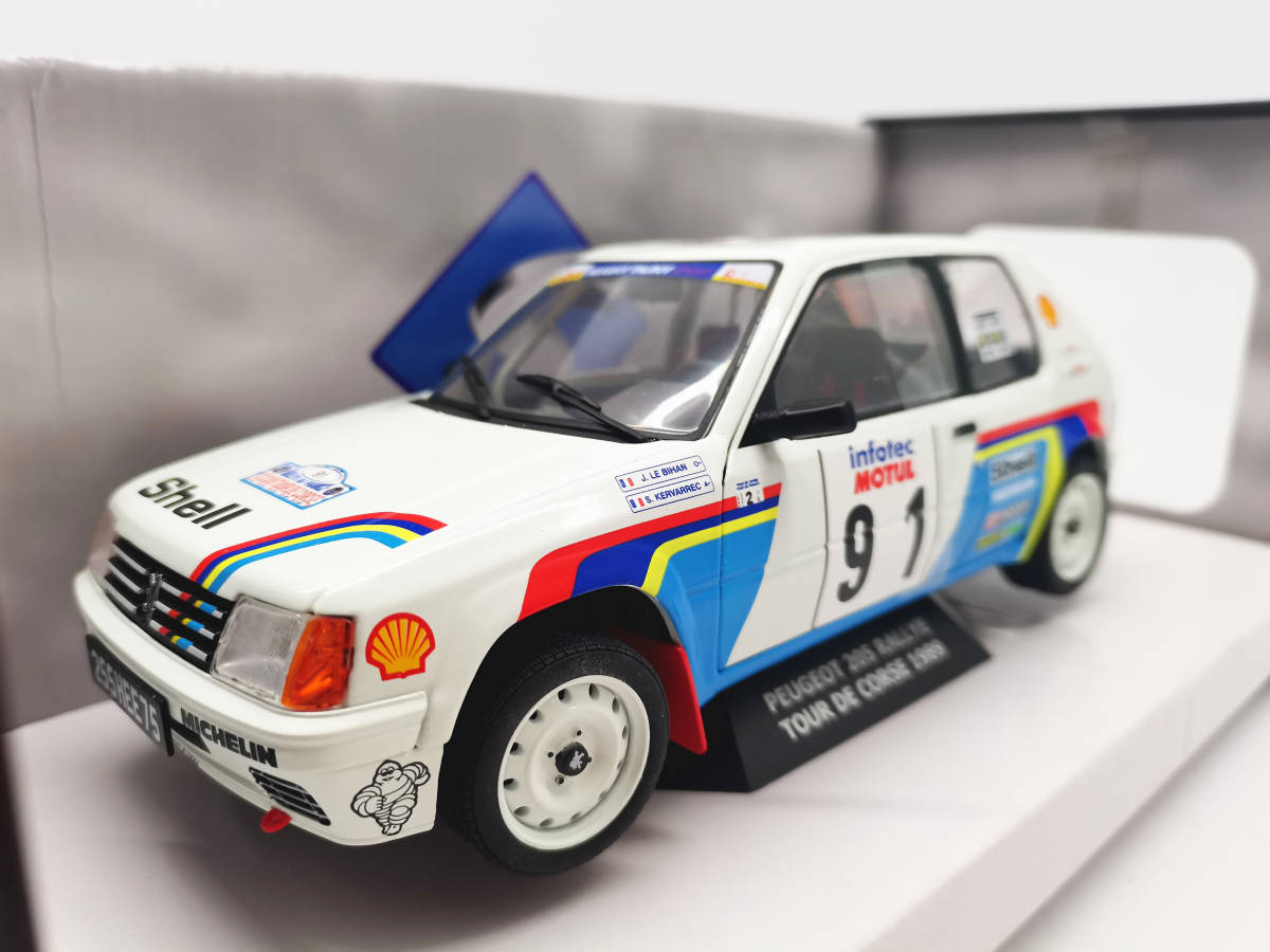  ソリド 1/18 プジョー 205 RALLYE TOUR DE CORSE 1989 #91(ソリド)｜売買されたオークション情報、yahooの商品情報をアーカイブ公開 - オークファン ソリド