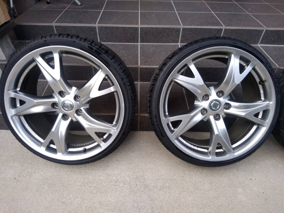 フェアレディZ34純正ホイール レイズ 19×9J+47、10J+30 日産純正平座
