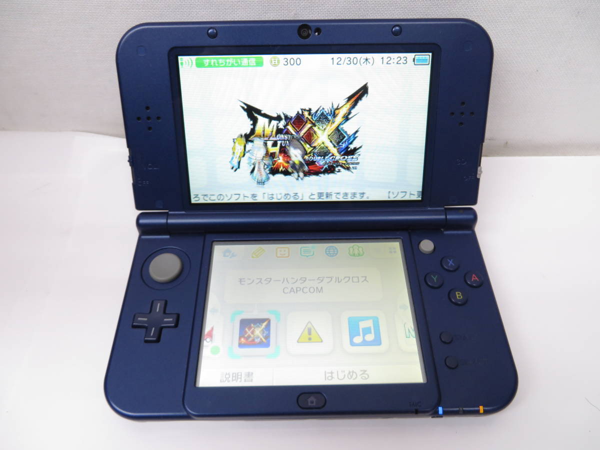 New ニンテンドー ダサかっ Nintendo 3DS 3ds LLメタリックブルー完品 