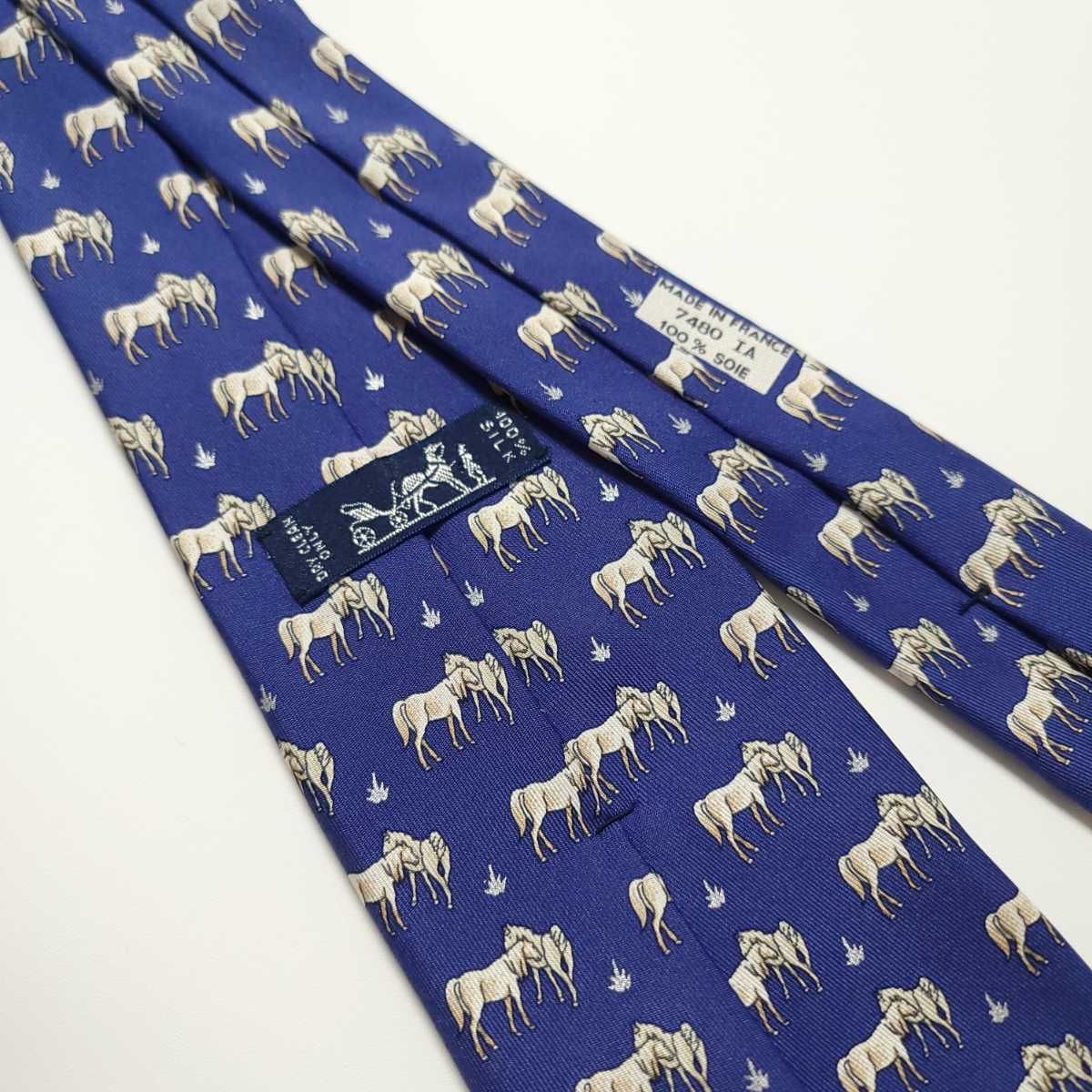 HERMES エルメス ネクタイ ハイブランド 高級 青系