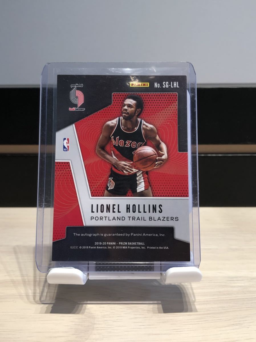 【直筆サイン】NBA PANINI LIONEL HOLLINS Auto TRAIL BLAZERS_2