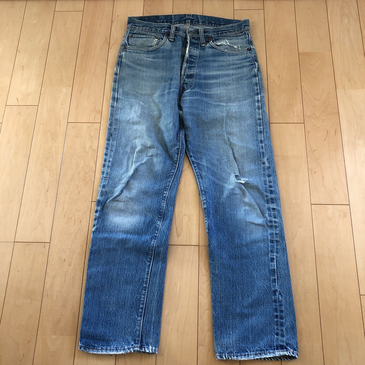 【新作，人気SALE】 Levi''s ビンテージ 66前期赤耳 デニムパンツ サイズ(W34)｜売買されたオークション情報、yahooの商品情報をアーカイブ公開 - オークファン W34