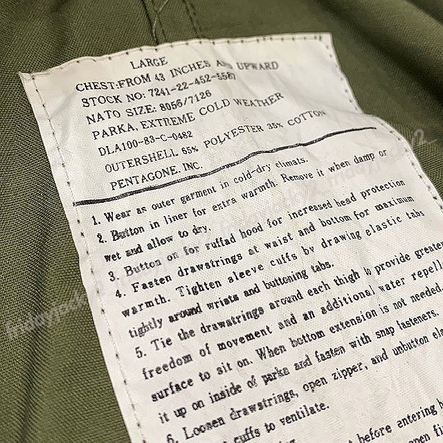 稀少■U.S. ARMY M-65 Ｍ65 FISH TAIL PARKA フィッシュテール パーカー フィールドジャケット モッズコート L④ヴィンテージ軍物M51 Ｍ-51