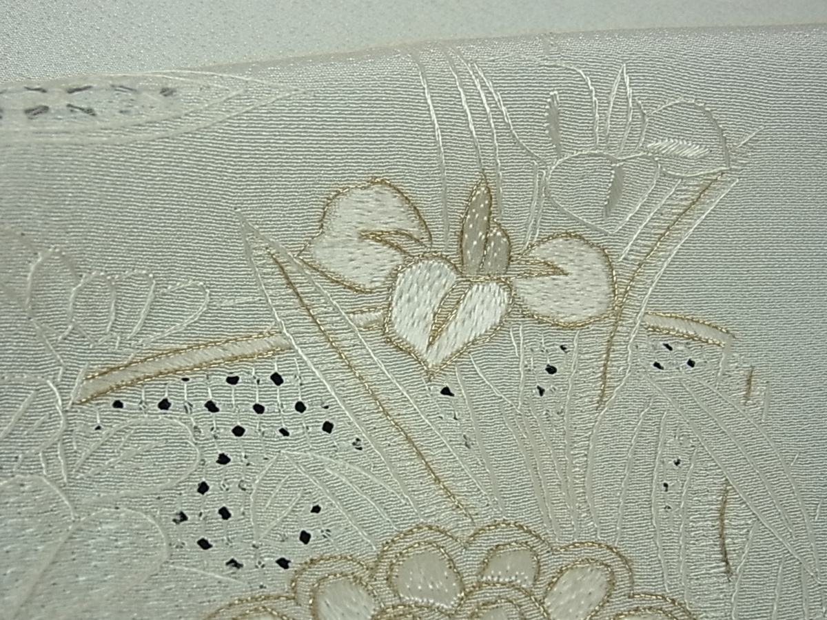 汕頭刺繍 スワトウ刺繍 訪問着 スワトウ・汕頭刺繍 白生地 中国三大 