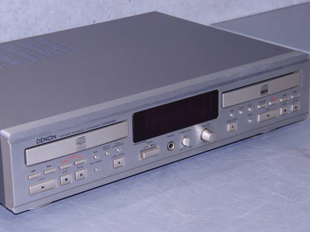□□DENON CDR-W1500 デノン CD/CDRデッキ プレーヤー レコーダー 現状