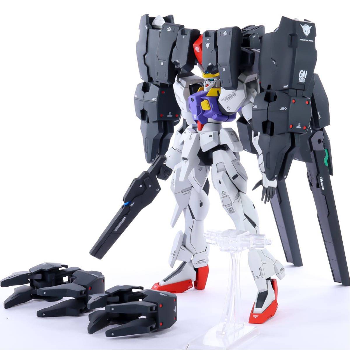 jimHG ラファエル＆セラヴィーⅡの塗装完成品 HG ラファエルガンダム＋セラヴィーガンダムⅡ 改修塗装済み完成品
