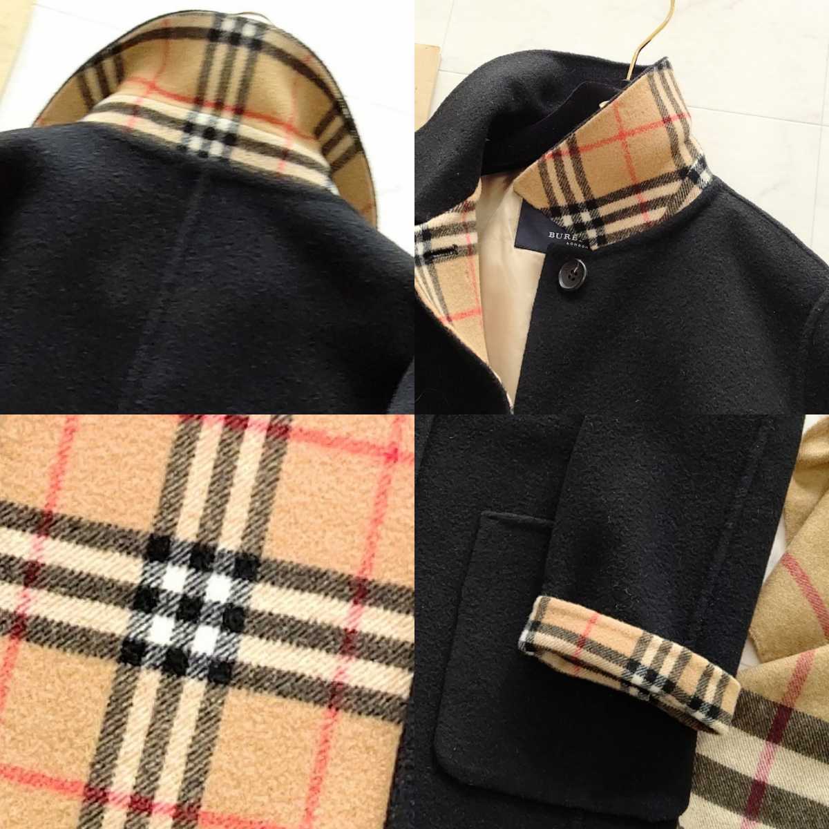 X様 大きいサイズ バーバリーロンドン カシミヤ ダブルフェイス ノバチェック 美品 大きいサイズ バーバリーロンドン カシミヤ ダブルフェイス ノバ