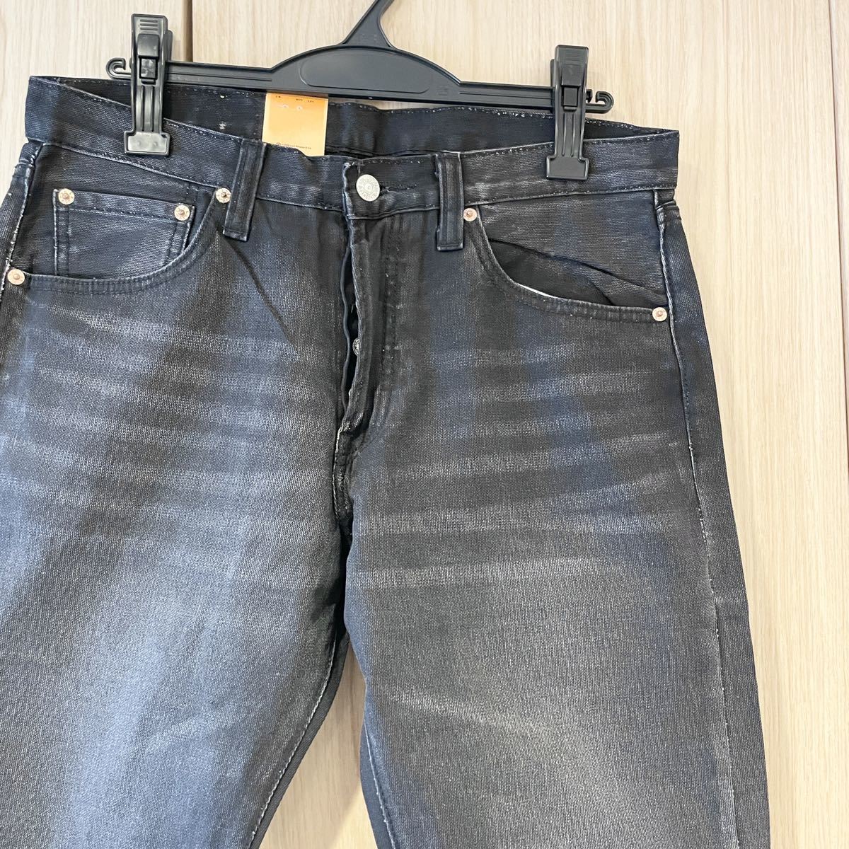 パンツ VETEMENTS デニム Levi's 501ヴェトモン 30 黒 ロゴ