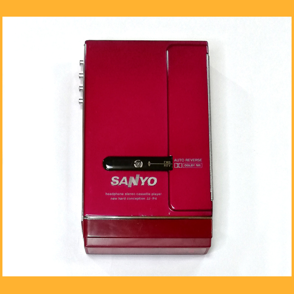 SANYO JJ-P4 レッド カセットプレーヤー 【公式通販】