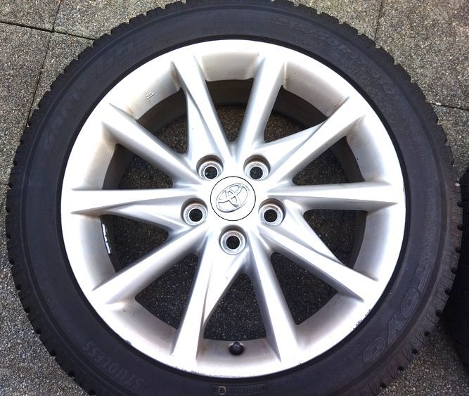 4本セット プリウスアルファ スタッドレスタイヤ 純正ホイール