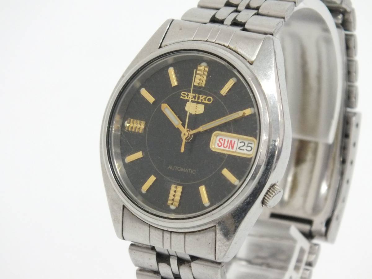 SEIKO セイコー 腕時計 アナログ 自動巻き セイコー5 7S26-6000 中古品