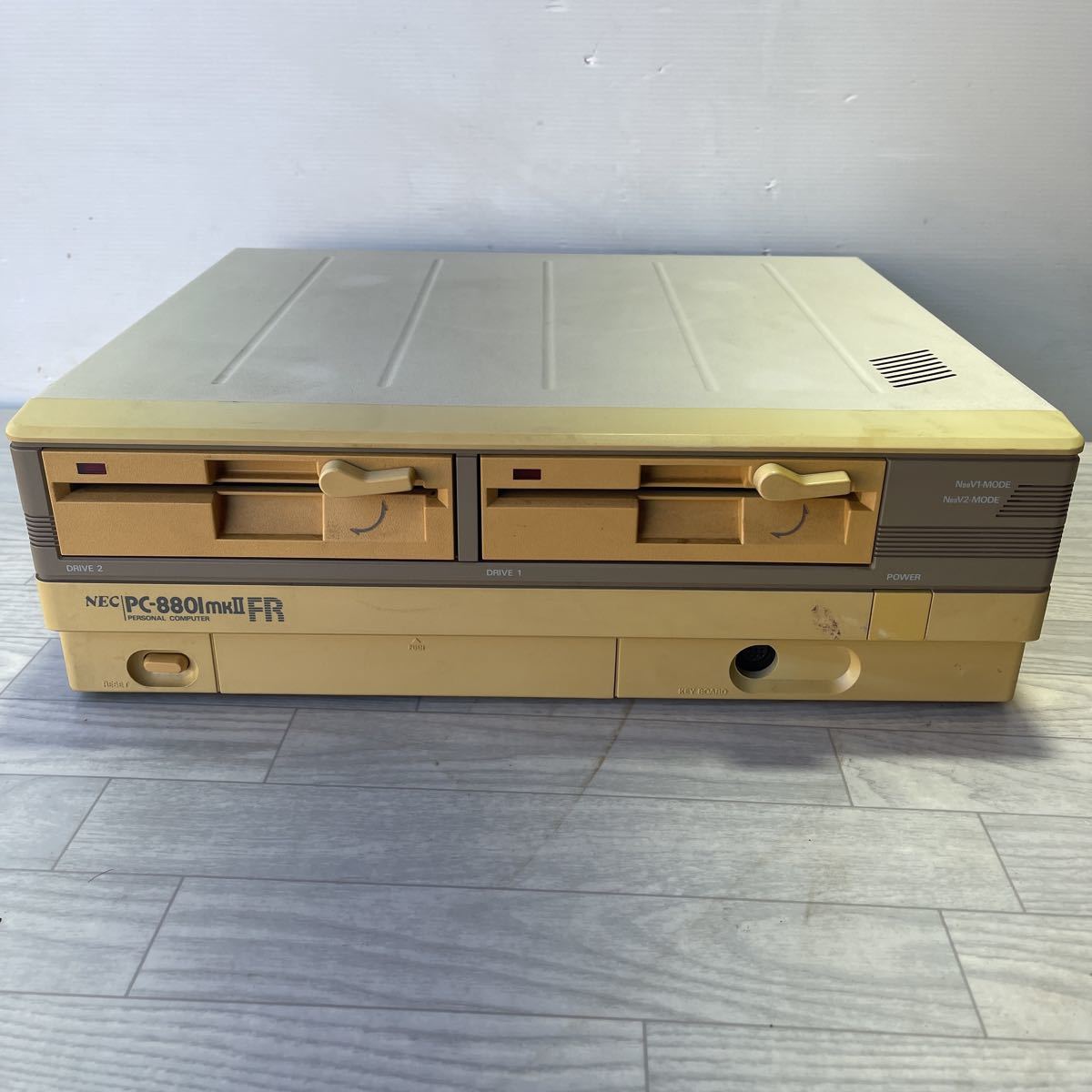 旧型PC NEC PC-8801MkⅡ FR + NEC PC-8801 キーボード 【ジャンク】(PC